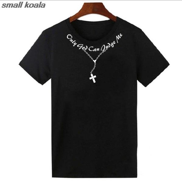 

tupac 2pac t shirt only god can judge me christian cross rosary tattoo script tee shirts hip-hop rap swag t-shirt unisex, White;black