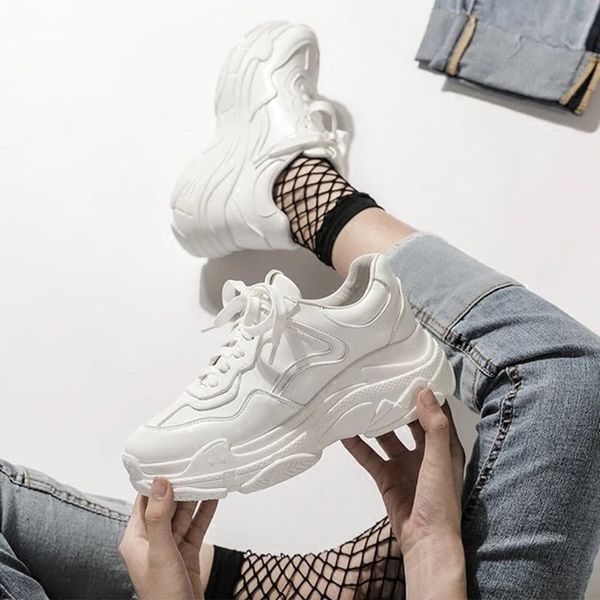 white mesh women sneakers fashion thick bottom womens platform sneakers casual shoes zapatos de mujer new spring summer mx200425, Black
white mesh women sneakers fashion thick bottom womens platform sneakers casual shoes zapatos de mujer new spring summer mx200425, Black