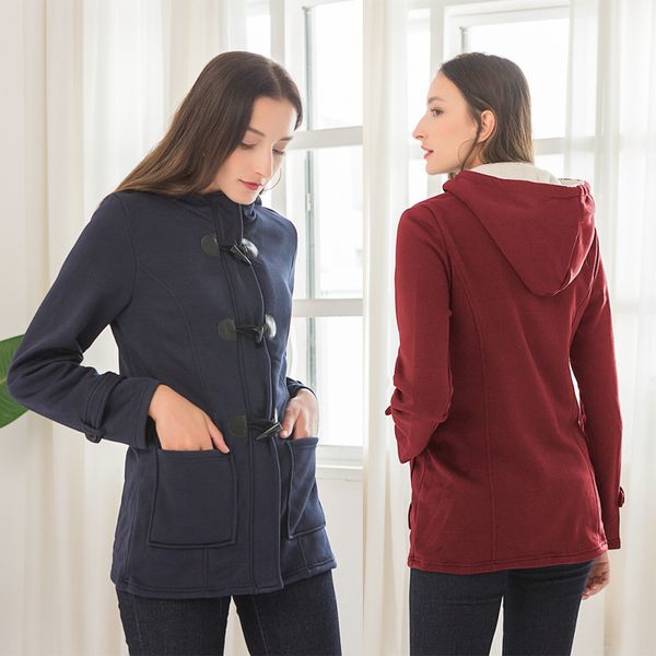 chanwell long sleeve hooded 2019 winter women coat solid color button oversize hoodies women long jacket elegant coats outwear, Tan;black
chanwell long sleeve hooded 2019 winter women coat solid color button oversize hoodies women long jacket elegant coats outwear, Tan;black