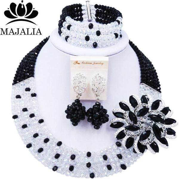 majalia romantic african jewelery set clear ab black crystal beads bride jewelry nigerian wedding jewelry sets 5cc0022, Slivery;golden
majalia romantic african jewelery set clear ab black crystal beads bride jewelry nigerian wedding jewelry sets 5cc0022, Slivery;golden