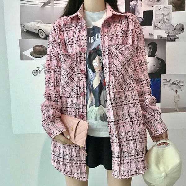 runway long plaid tweed jacket women 2019 autumn winter korean ladies tweed coat female slim outerwear, Black
runway long plaid tweed jacket women 2019 autumn winter korean ladies tweed coat female slim outerwear, Black