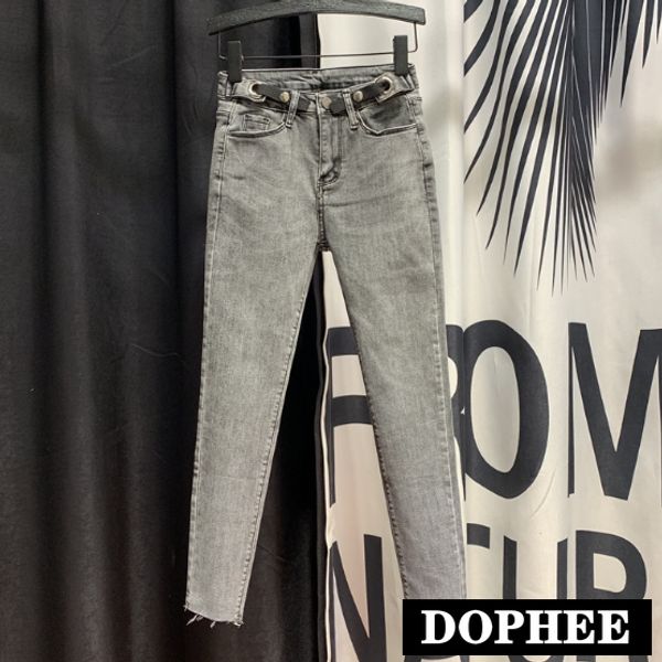 european high-waist jeans woman button jeans pants 2020 spring new tight-fitting pencil pants trousers smoke gray mujer, Blue
european high-waist jeans woman button jeans pants 2020 spring new tight-fitting pencil pants trousers smoke gray mujer, Blue
