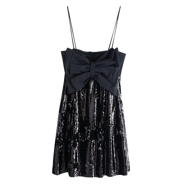 rr loose bow braces dresses women fashion sequined patchwork dress women elegant sleeveless mini dresses female ladies kk, Black;gray
rr loose bow braces dresses women fashion sequined patchwork dress women elegant sleeveless mini dresses female ladies kk, Black;gray