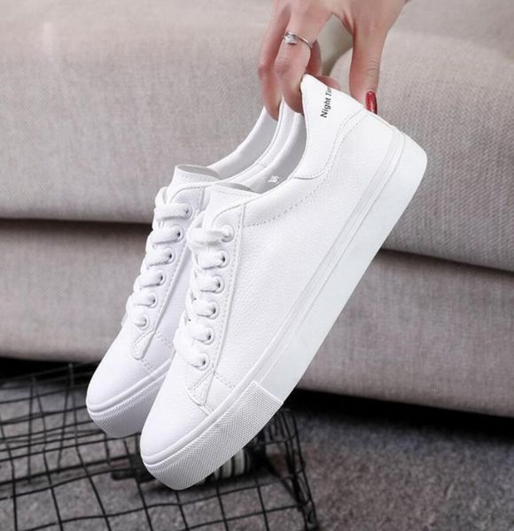 fashion shoes women's vulcanize shoes spring new casual classic solid color pu leather women casual white sneakers, Black
fashion shoes women's vulcanize shoes spring new casual classic solid color pu leather women casual white sneakers, Black