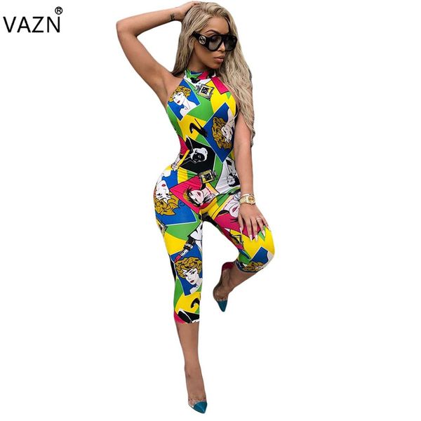 VAZN 2018 Hot Fashion Ladies Sleeveless Sexy Bodycon Costume Spaghetti Strap Women Jumpsuits Print Sexy Club Rompers M743
VAZN 2018 Hot Fashion Ladies Sleeveless Sexy Bodycon Costume Spaghetti Strap Women Jumpsuits Print Sexy Club Rompers M743