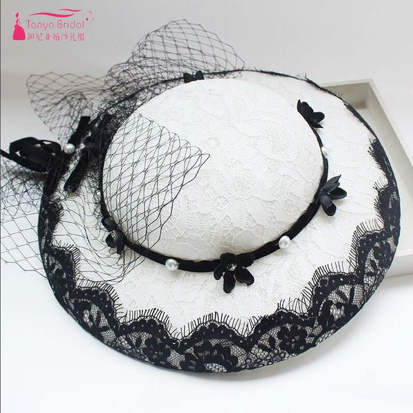 hair accessories lace wedding bridal hats white and black elegant fashion lady's headwear formal zh049
hair accessories lace wedding bridal hats white and black elegant fashion lady's headwear formal zh049