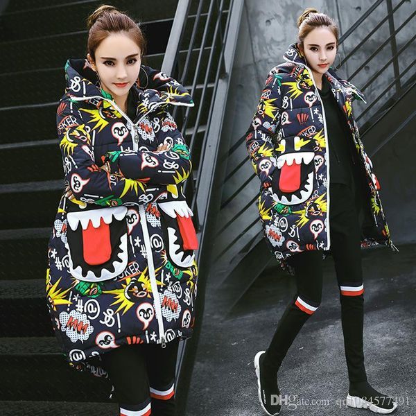 personality cartoon graffiti cotton-padded clothes coat winter jacket real fur collar natural rabbit thick warm liner parkas outerwear, Black
personality cartoon graffiti cotton-padded clothes coat winter jacket real fur collar natural rabbit thick warm liner parkas outerwear, Black