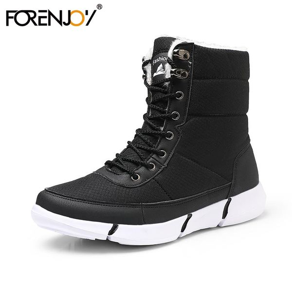 forenjoy snow boots 2019 winter waterproof shoes with fur plush warm male casual women sneakers combat boots, Black
forenjoy snow boots 2019 winter waterproof shoes with fur plush warm male casual women sneakers combat boots, Black