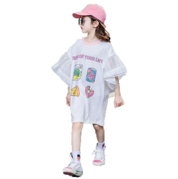 ins summer new korean style mid length dress children's short sleeve t-shirt skirt cartoon pattern casual skirt, Red;yellow
ins summer new korean style mid length dress children's short sleeve t-shirt skirt cartoon pattern casual skirt, Red;yellow