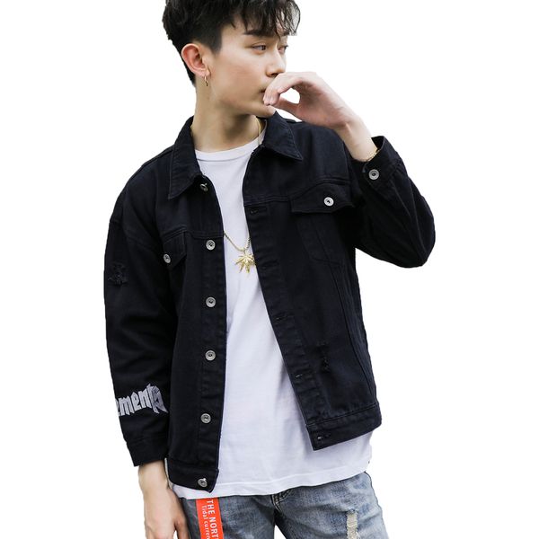 denim jacket men ripped holes mens pink jean jackets new 2019 garment washed mens denim coat designer clothes, Black;brown
denim jacket men ripped holes mens pink jean jackets new 2019 garment washed mens denim coat designer clothes, Black;brown