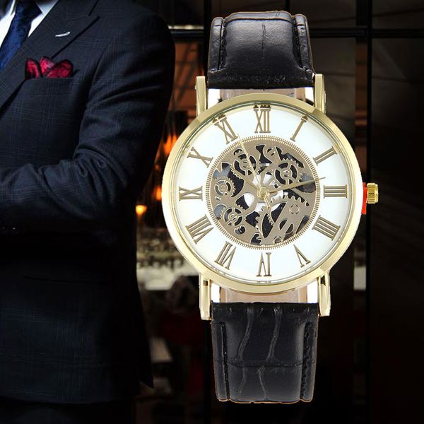 fashion luxury men leather watch hollow dial analog quartz wrist watch relogio masculino erkek kol saati reloj hombre clock male, Slivery;brown
fashion luxury men leather watch hollow dial analog quartz wrist watch relogio masculino erkek kol saati reloj hombre clock male, Slivery;brown