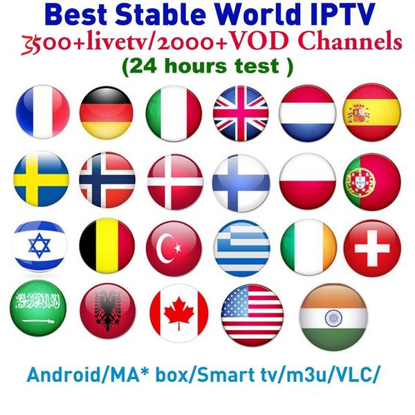 

iptv аккаунт для Android TV Box 4K с абонементом iptv 30+ стран тысячи телеканалов Подписка IPTV Франция Португалия Арабский Великобритания IT