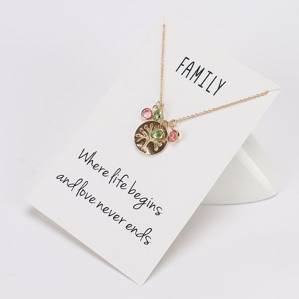 tree of life necklace for women gold silver color pendant female collar with wish card fashion jewelry gift for friends lover
tree of life necklace for women gold silver color pendant female collar with wish card fashion jewelry gift for friends lover