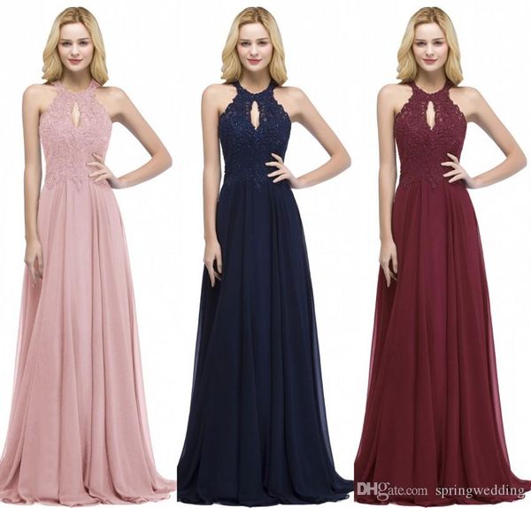 babyonlinedress halter neck lace evening dresses 2020 open back chiffon evening gowns elegant prom dresses long cps866, Black;red
babyonlinedress halter neck lace evening dresses 2020 open back chiffon evening gowns elegant prom dresses long cps866, Black;red
