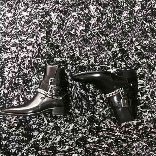 2019 new designer man genuine leather harness boots calfskin harness-style west ankle strap stacked black leather cuban heel boots shoes
2019 new designer man genuine leather harness boots calfskin harness-style west ankle strap stacked black leather cuban heel boots shoes