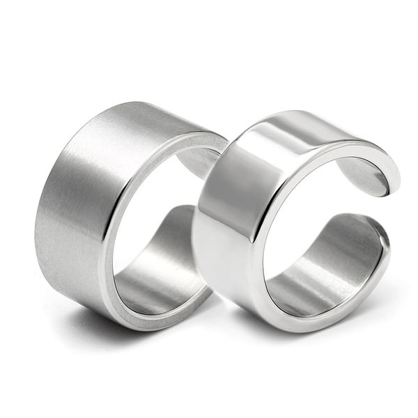 10mm titanium steel open ring for men and women dull and bright polish, Slivery;golden
10mm titanium steel open ring for men and women dull and bright polish, Slivery;golden