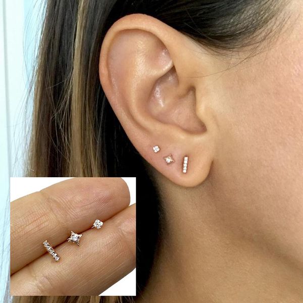 3pcs/set 100% 925 sterling silver cz stud small mini korean earrings for women ear bone girls party silver gold jewelry a30, Golden;silver
3pcs/set 100% 925 sterling silver cz stud small mini korean earrings for women ear bone girls party silver gold jewelry a30, Golden;silver