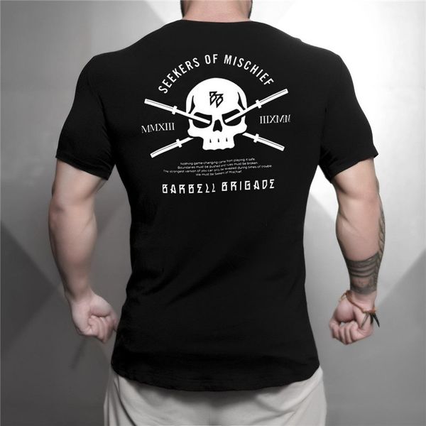 2019 new men's t shirt bodybuilding clothing short sleeve quick-drying men fashion casual male fitness camiseta masculina, White;black
2019 new men's t shirt bodybuilding clothing short sleeve quick-drying men fashion casual male fitness camiseta masculina, White;black