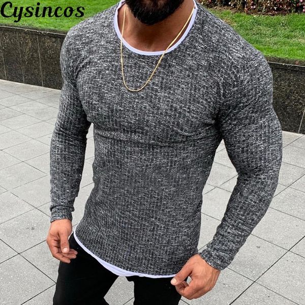 cysincos 2019 new winter men's casual slim fit pullover long sleeve sweaters basic knitted lightweight crew neck sweater, White;black
cysincos 2019 new winter men's casual slim fit pullover long sleeve sweaters basic knitted lightweight crew neck sweater, White;black