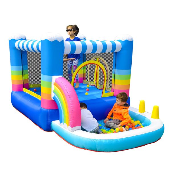 inflatable castle kids bounce house for birthday party ball pool jumping area with air blower
inflatable castle kids bounce house for birthday party ball pool jumping area with air blower