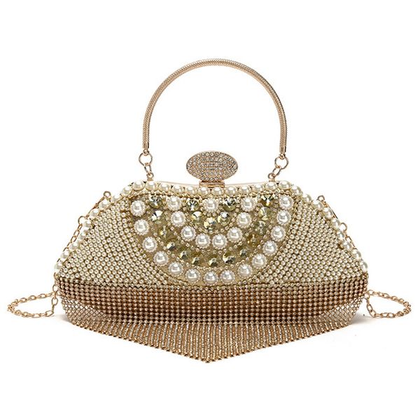 tassel beaded women evening bag party pearl lady day clutch purse bag chain shoulder rhinestones handbags gold
tassel beaded women evening bag party pearl lady day clutch purse bag chain shoulder rhinestones handbags gold