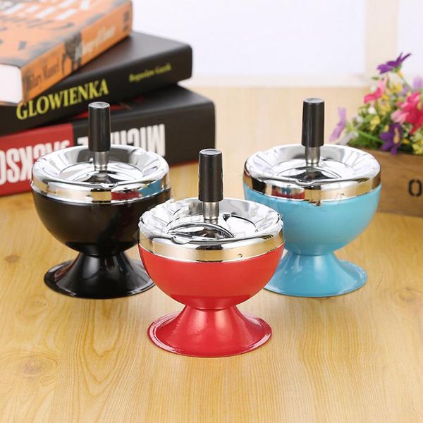 3 styles metal ashtray with lid cover sealing ashtray smokeless hand-press type rotatable household small ashtray decoration fa2983
3 styles metal ashtray with lid cover sealing ashtray smokeless hand-press type rotatable household small ashtray decoration fa2983