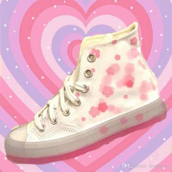 new arrival cherry blossom chuck 70s canvas shoes pink flowers white jelly taylor 70s transparent organza women platform trainers, Black
new arrival cherry blossom chuck 70s canvas shoes pink flowers white jelly taylor 70s transparent organza women platform trainers, Black