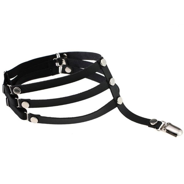 1 pc fashion women harajuku style adjustable elastic garter belt suspenders rivet leg ring pu leather punk socks, Black;white
1 pc fashion women harajuku style adjustable elastic garter belt suspenders rivet leg ring pu leather punk socks, Black;white