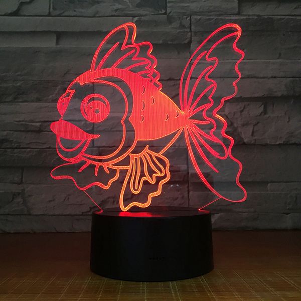 3d led night light cute golden fish with 7 colors light for home decoration lamp visualization optical illusion awesome light
3d led night light cute golden fish with 7 colors light for home decoration lamp visualization optical illusion awesome light