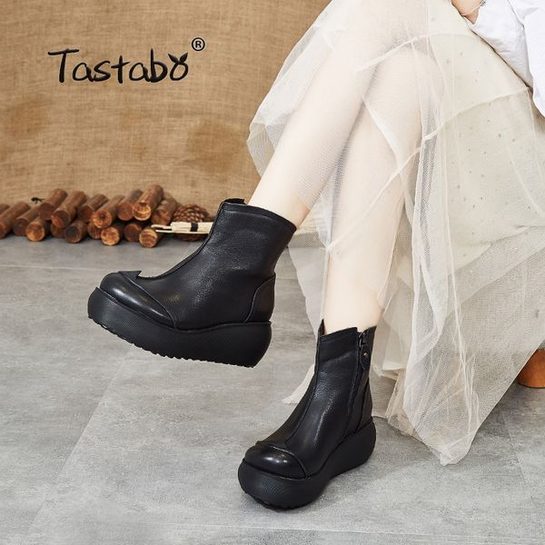 tastabo genuine leather women's nude boots style abrasion-resistant comfortable women's boots s88602 zipper black sand
tastabo genuine leather women's nude boots style abrasion-resistant comfortable women's boots s88602 zipper black sand