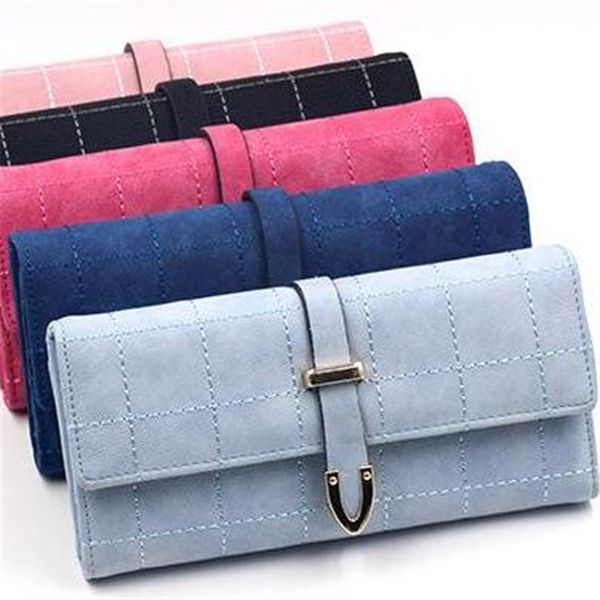 women handbag new matte leather long wallet small fresh check pattern women wallet rocket buckle storage wallet folding leather coin purse, Red;black
women handbag new matte leather long wallet small fresh check pattern women wallet rocket buckle storage wallet folding leather coin purse, Red;black