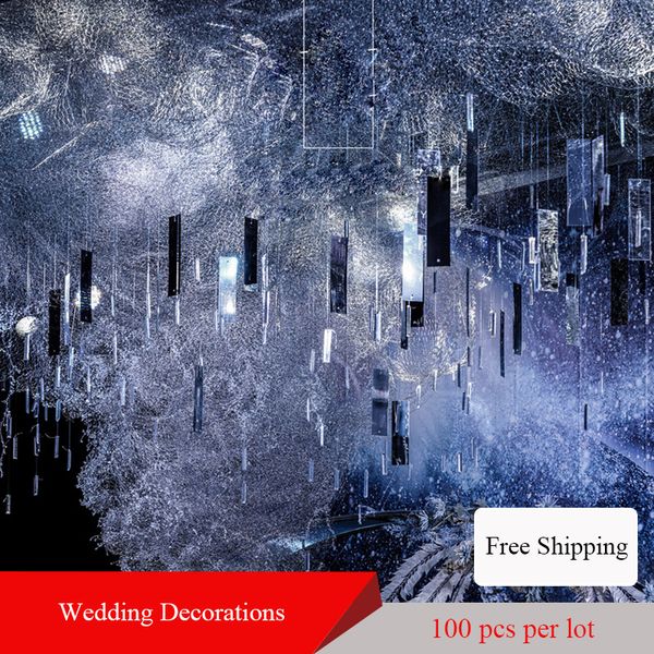 100pcs pvc wedding party decoration ornaments mirror reflection charms rectangular sequins stage background pendant hanging decorations
100pcs pvc wedding party decoration ornaments mirror reflection charms rectangular sequins stage background pendant hanging decorations