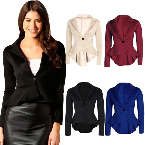 elagant ladies frill shift blazers for female office ladies slim fit peplum blazer jackets coat women blazers plus size veste, White;black
elagant ladies frill shift blazers for female office ladies slim fit peplum blazer jackets coat women blazers plus size veste, White;black