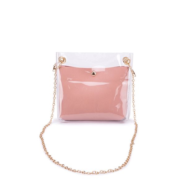 a generation of fat women's pvc jelly sequin different size bags 2018 summer and autumn new products sweet ladies' shoulder purs, Black
a generation of fat women's pvc jelly sequin different size bags 2018 summer and autumn new products sweet ladies' shoulder purs, Black
