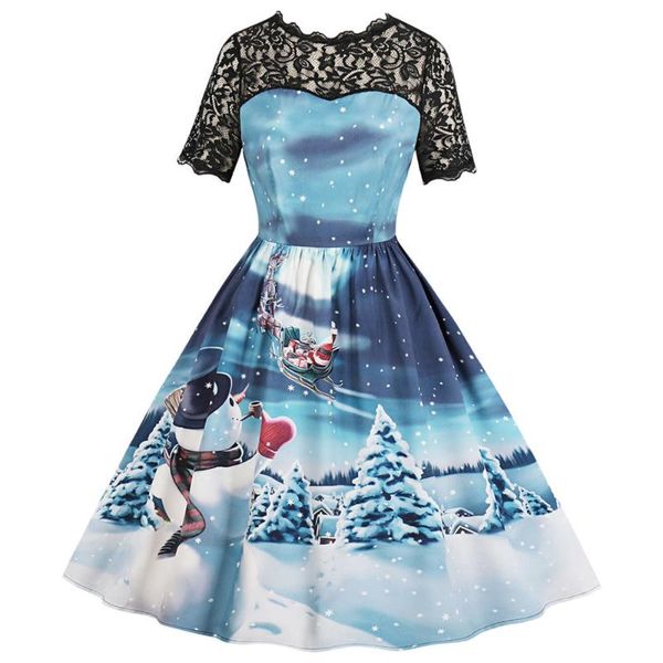 casual dresses christmas print women dress round collar short sleeves lace vestidos de festa a line midi female 60s party, Black;gray
casual dresses christmas print women dress round collar short sleeves lace vestidos de festa a line midi female 60s party, Black;gray
