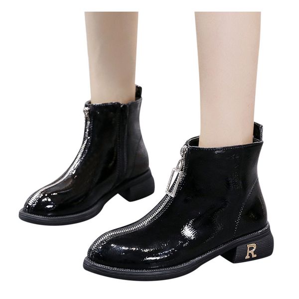 shoes woman ladies fashion solid casual crystal short ankle boots zipper square heel round toe shoes boots zapatos de mujer 30, Black
shoes woman ladies fashion solid casual crystal short ankle boots zipper square heel round toe shoes boots zapatos de mujer 30, Black
