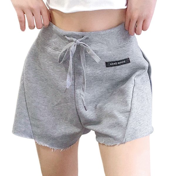 women's shorts summer ladies casual loose beach girl solid color high waist tied wide wild, White;black
women's shorts summer ladies casual loose beach girl solid color high waist tied wide wild, White;black