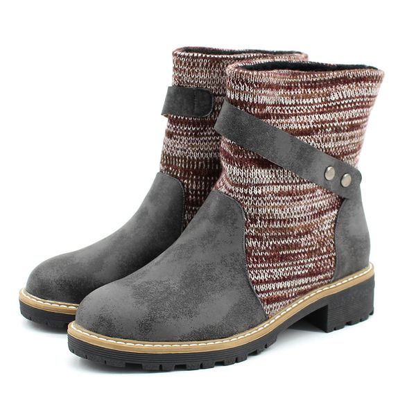 wool stitching color studded chunky heels boots new autumn and winter women square-heeled shoes platform botas mujer boots, Black
wool stitching color studded chunky heels boots new autumn and winter women square-heeled shoes platform botas mujer boots, Black