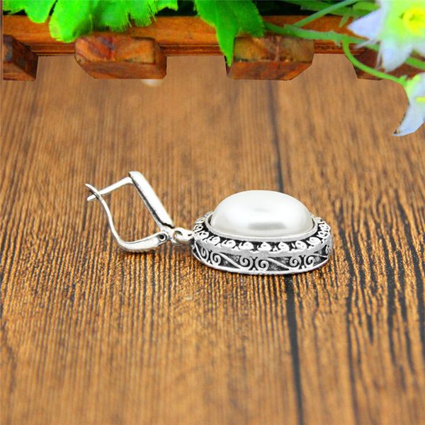 oval pearl necklace earrings jewelry set for women stainless steel chain flower pendant fashion jewelry ts345, Silver
oval pearl necklace earrings jewelry set for women stainless steel chain flower pendant fashion jewelry ts345, Silver