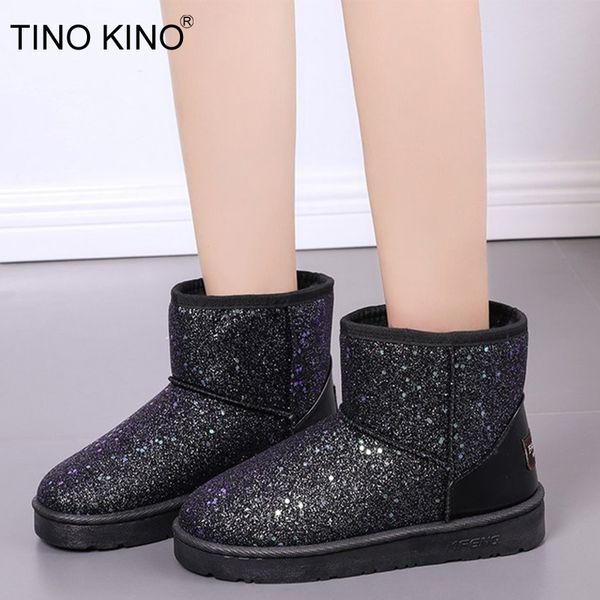 2019 women glitter snow boots short plush woman new warm soft ladies ankle boot winter fur bling platform female casual shoes ly191224, Black
2019 women glitter snow boots short plush woman new warm soft ladies ankle boot winter fur bling platform female casual shoes ly191224, Black