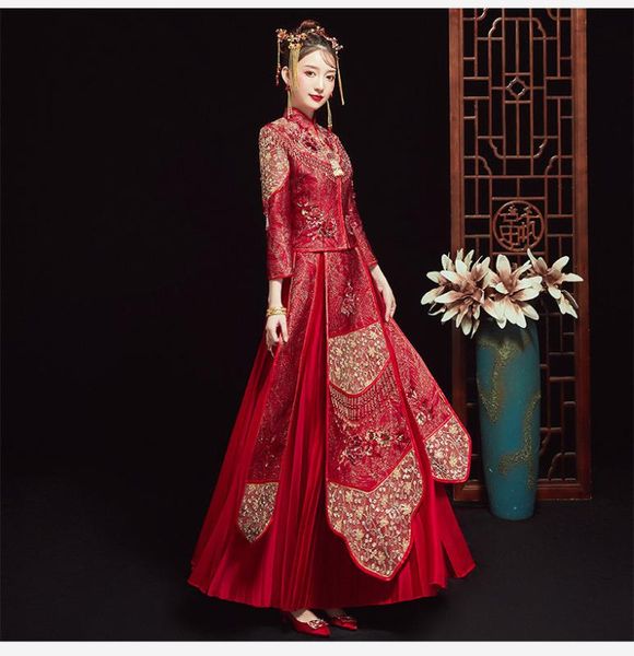 vintage red flower cheongsam vestidos chinese ancient women traditional qipao noble female wedding dress elegant wedding gowns
vintage red flower cheongsam vestidos chinese ancient women traditional qipao noble female wedding dress elegant wedding gowns