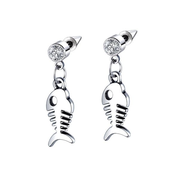 screw back full fish bone skeleton drop earrings jewelry 316l stainless steel ear bone nail earrings for men women, Golden;silver
screw back full fish bone skeleton drop earrings jewelry 316l stainless steel ear bone nail earrings for men women, Golden;silver