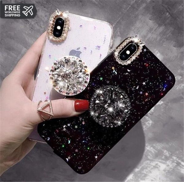 Роскошный блестящий чехол для телефона с бриллиантом для iPhone XR XS Max 6S 8 Plus 3D Bling Подставка под подставку
Роскошный блестящий чехол для телефона с бриллиантом для iPhone XR XS Max 6S 8 Plus 3D Bling Подставка под подставку