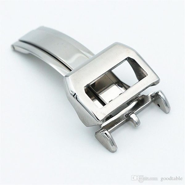 goodtable 18 мм fold watch band застежка new hq ss серебро черный розовое золото ремешок застежка развертывания, Black;brown