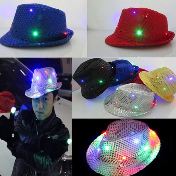 1pc sequin cowboy hats jazz light up flashing hat trilby fedora cap fashion solid color hats, Blue;gray
1pc sequin cowboy hats jazz light up flashing hat trilby fedora cap fashion solid color hats, Blue;gray