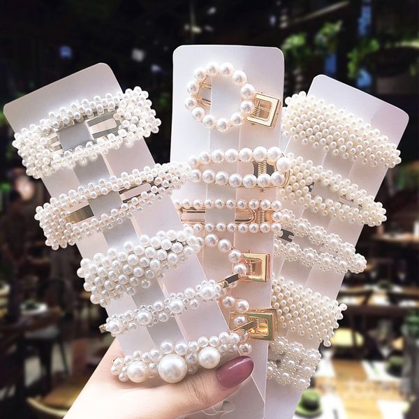 1set ins style female pearl hair clip handmade elegant women bb side clip girl hairpin hair styling tools accessories
1set ins style female pearl hair clip handmade elegant women bb side clip girl hairpin hair styling tools accessories