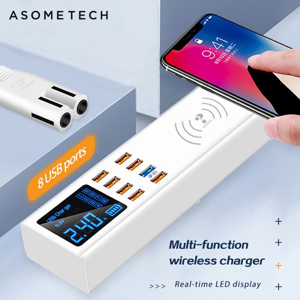 8 ports wireless quick charge 3.0 digital display usb charger for android iphone adapter fast charger for xiaomi huawei samsung
8 ports wireless quick charge 3.0 digital display usb charger for android iphone adapter fast charger for xiaomi huawei samsung
