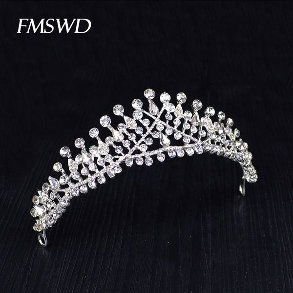 trendy silver gold color rhinestone baroque tiara hair accessories for women wedding crown bride prom hair jewelry headdress, Golden;white
trendy silver gold color rhinestone baroque tiara hair accessories for women wedding crown bride prom hair jewelry headdress, Golden;white