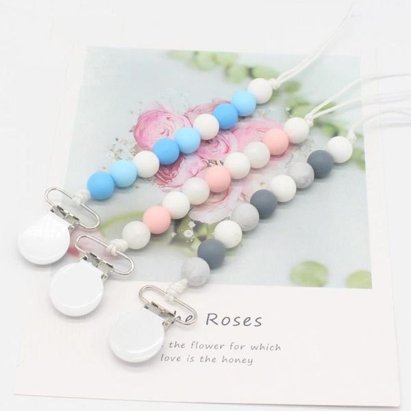 classic metal pacifier clips chain for baby chew toys accesories new silicone beads newborn baby nipple teether holder chain 
classic metal pacifier clips chain for baby chew toys accesories new silicone beads newborn baby nipple teether holder chain