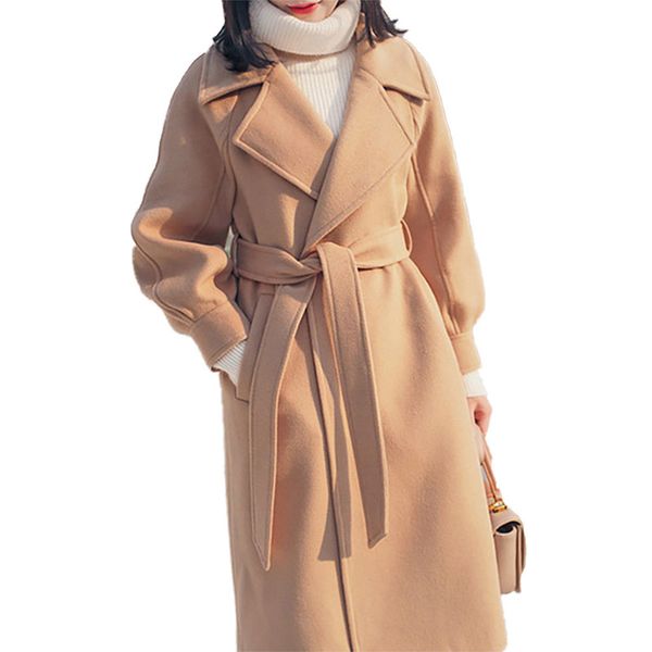 long coat winter autumn women plus size solid vintage slim lantern sleeve casual new outwear sweet coat elegant belt pink, Black
long coat winter autumn women plus size solid vintage slim lantern sleeve casual new outwear sweet coat elegant belt pink, Black